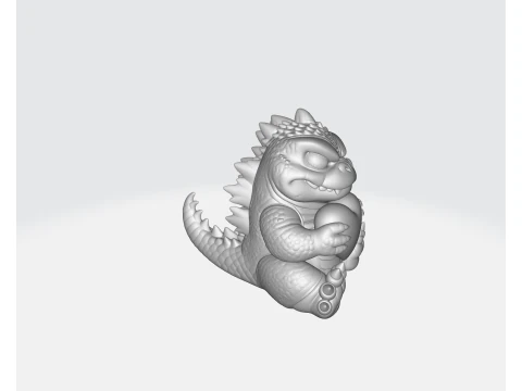 Valentine Monster Holding Heart Adorable Desk Decor Romantic Gift for Him Her Valentines Day Ho 3D Print Model