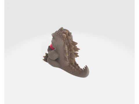 Valentine Monster Holding Heart Adorable Desk Decor Romantic Gift for Him Her Valentines Day Ho 3D Print Model