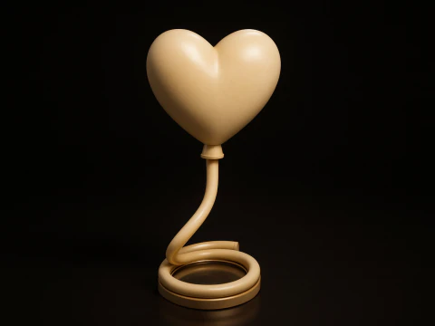 Escultura de amor em formato de cora&ccedil;&atilde;o &ndash; presente exclusivo de Dia dos Namorados para ele e ela Modelo de Impressão 3D