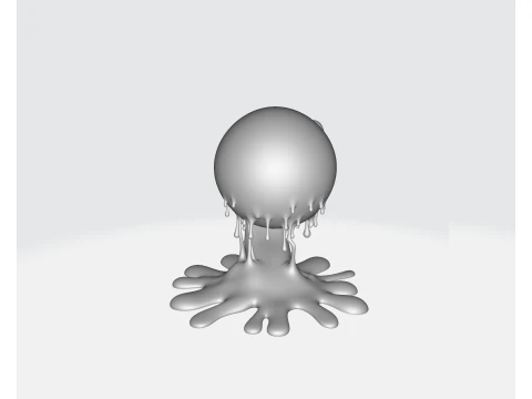 Heart Eyes Melted Emoji Valentine Gift Cute Love Emoji Sculpture for Romantic Decor 3D Print Model