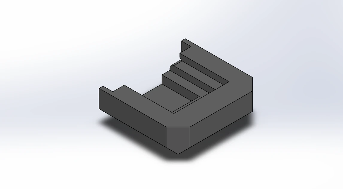 Base for DeWalt Batteries 3D Model .c4d .max .obj .3ds .fbx .stl .blend