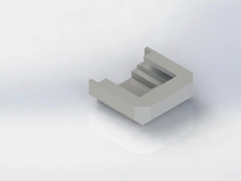 Base for DeWalt Batteries 3D Model