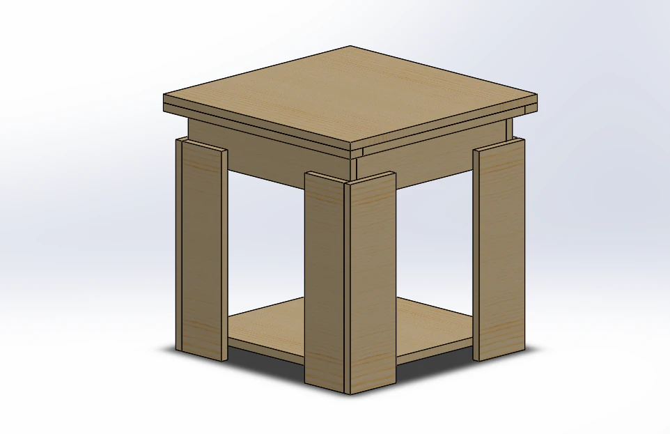 Night Table 3D Model .c4d .max .obj .3ds .fbx .stl .blend