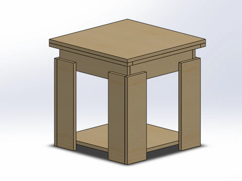 Nachtkastje 3D Model