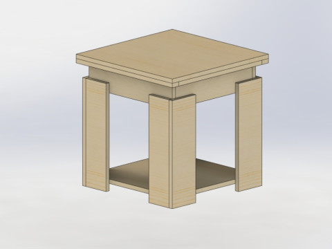 Night Table 3D Model