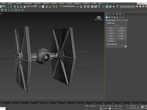 Tie fighter Model 3D