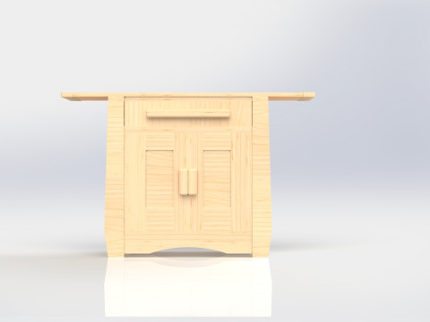 Arts And Crafts Buffet 3D Model