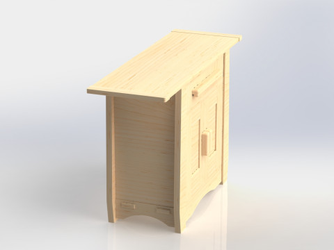 Arts And Crafts Buffet Modello 3D