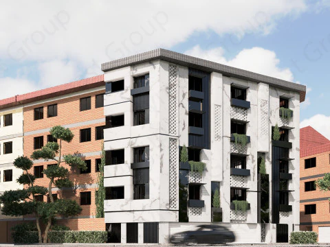 사무실 건물 외관 3D 모델