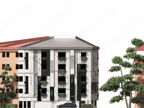 Office Building Exterior 3D मॉडल