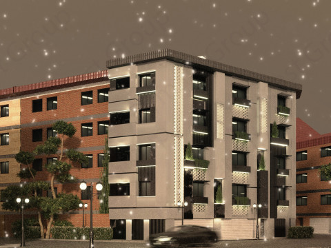 Office Building Exterior 3D मॉडल