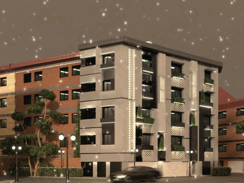 Office Building Exterior 3D Model