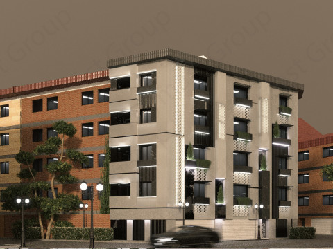 Office Building Exterior 3D मॉडल