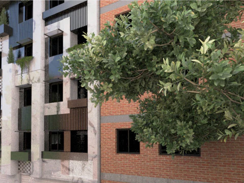 Office Building Exterior 3D Model