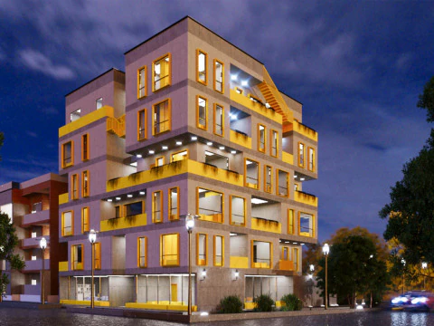Ultimate Green Building Complex Comprehensive for Sustainable Architecture 3D Model
