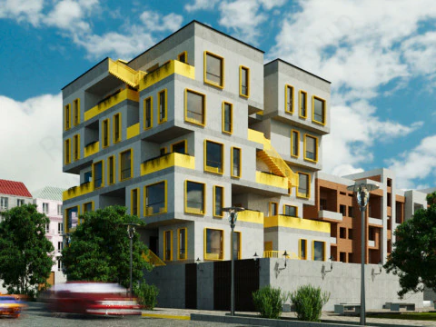 Ultimate Green Building Complex Comprehensive for Sustainable Architecture 3D Model