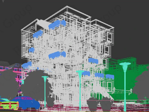 Ultimate Green Building Complex Comprehensive for Sustainable Architecture 3D Model