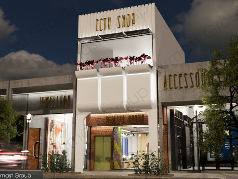 Shop Design Collection-Exterior and Interior Model 3D