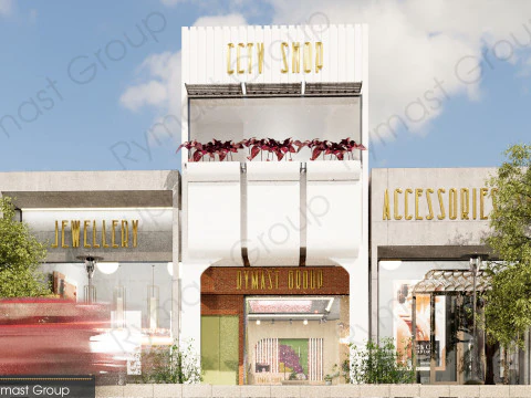 Shop Design Collection-Exterior and Interior 3D Model