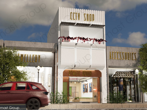 Shop Design Collection-Exterior and Interior Model 3D
