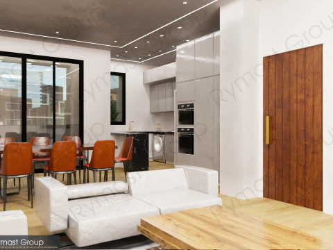 Collection Residential Apartment with Stunning Facade and Interior Design 3D Model
