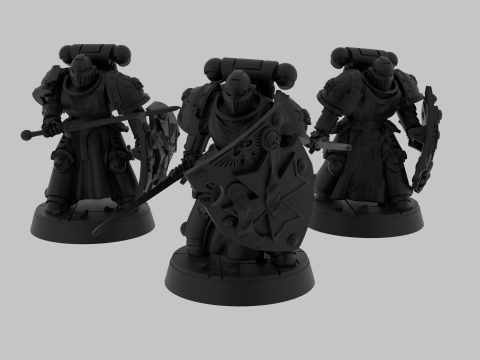 Black templar Modelo 3D