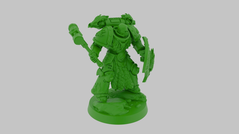 Salamanders bladeguard 3D Model .c4d .max .obj .3ds .fbx .stl .blend 