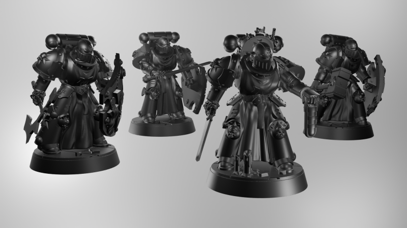 Black templars 3Dモデル .c4d .max .obj .3ds .fbx .stl .blend