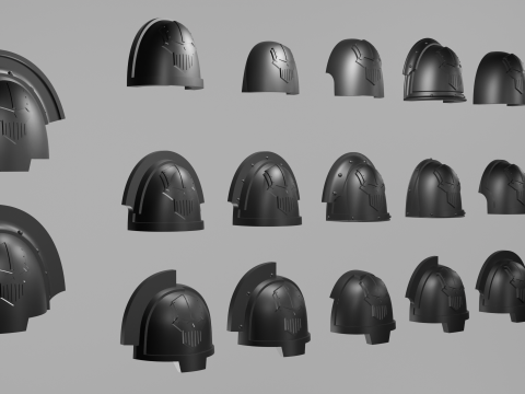 Terminator shoulders 3D Model