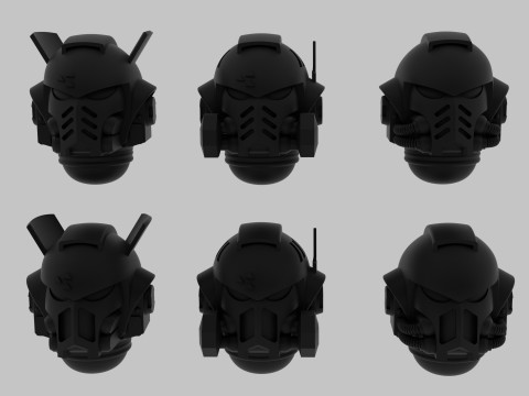 Helmets 3D Model