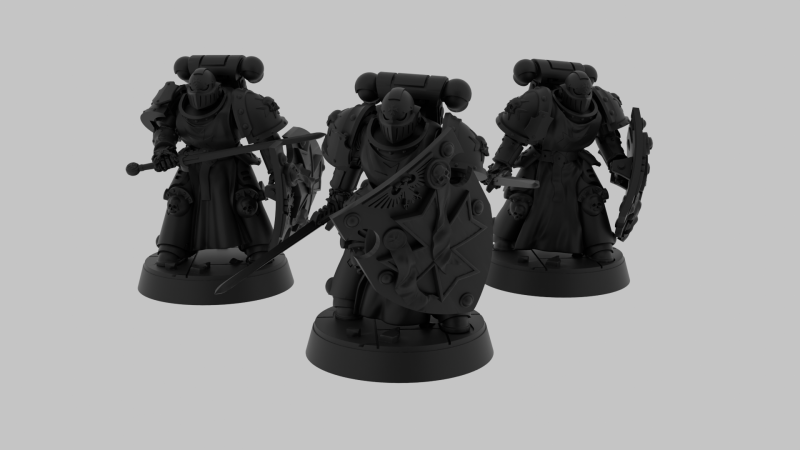 Black templar 3D Model .c4d .max .obj .3ds .fbx .stl .blend 