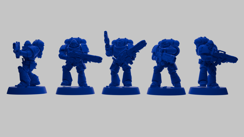 Squad ultramarin supports Modelo 3D .c4d .max .obj .3ds .fbx .stl .blend 