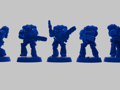 Squad ultramarin supports Modelo 3D