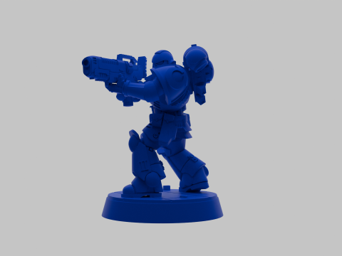 Squad ultramarin supports Modelo 3D