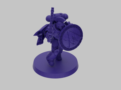 Minoan swordsmen SUPPORTS 3D 模型