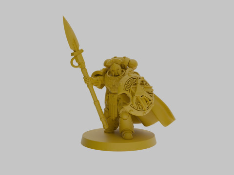 Minoan spearmen SUPPORTS 3Dモデル