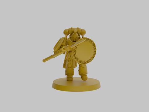Minoan spearmen SUPPORTS 3Dモデル