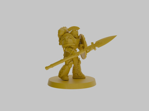 Minoan spearmen SUPPORTS 3Dモデル