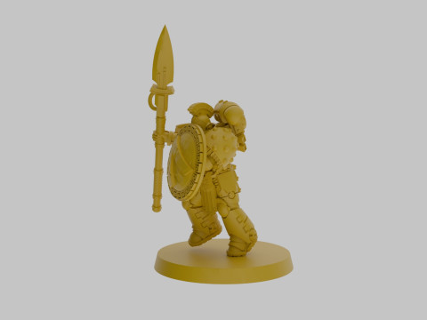 Minoan spearmen SUPPORTS 3Dモデル