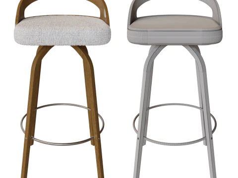 Half Bar Chair Halmar 3D Model