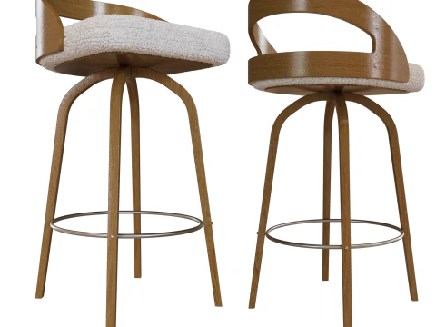 Half Bar Chair Halmar 3D Model