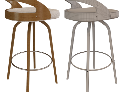 Half Bar Chair Halmar Modelo 3D