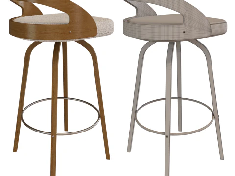 Half Bar Chair Halmar 3D Model