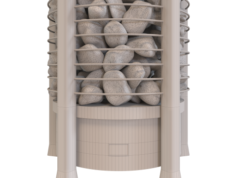 Sawo Furnace for Sauna 3D Model