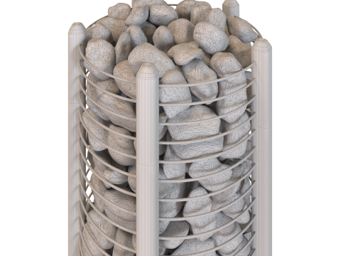 Sawo Furnace for Sauna 3D Model