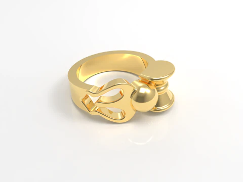 Anel de dedo de Shiva Modelo 3D