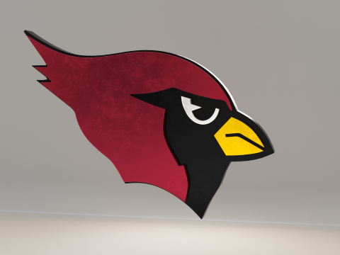NFL Arizona Cardinals Logo Modelo 3D