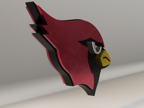 NFL Arizona Cardinals Logo Modelo 3D