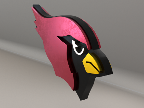 NFL Arizona Cardinals Logo Modelo 3D