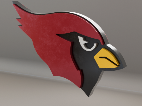 NFL Arizona Cardinals Logo Modelo 3D